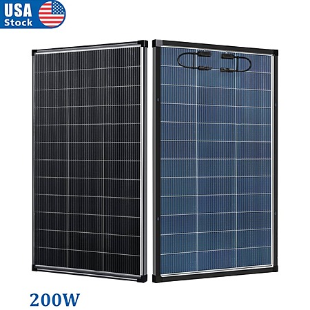 2-Pc 200W AeternisSol N-Type Bifacial Solar Panel (25% Eff, 12V Off-Grid) $94.15 + Free S&H