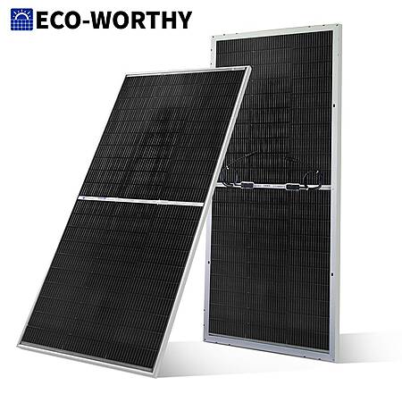 ECO-WORTHY 195W N-Type 18BB Bifacial Solar Panel $79.35 + Free S&H