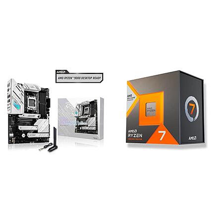 AMD Ryzen 7 7700X3D + ASUS ROG Strix B650-A Gaming WiFi + Cooler Master Elite Liquid 240 CPU AIO Cooler