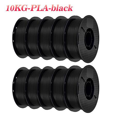 10-Pk 1kg 1.75mm KINGROON PLA 3D Printer Filament (Black) $57 + Free S&H