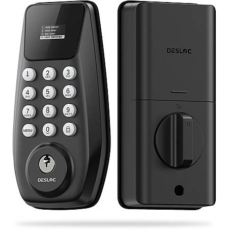 Prime: DESLOC C100 Keyless Entry Door Lock with 0.96" Display Keypad Deadbolt Auto Lock 100 Codes $19.99 + Free Shipping