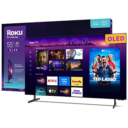 Roku 55-Inch Pro Series Smart TV | 4K OLED 120Hz | 2026 RokuTV