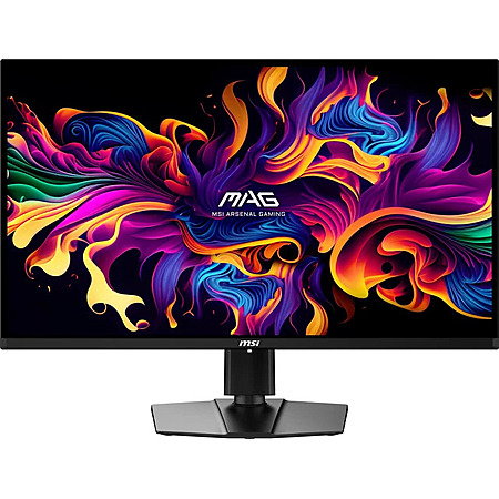 MSI 321UP QD-OLED 32" 4K 165Hz USB-C OLED with Height Adjustable, Pivot, Swivel & Tilt stand