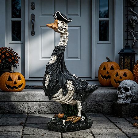 Prime: GIGALUMI 20" Halloween Skeleton Porch Goose Outdoor Decoration $26.99 + Free Shipping