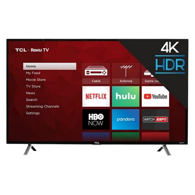 TCL 49" 4K UHD HDR Roku Smart TV (49S405) in-store clearance: YRMV $185