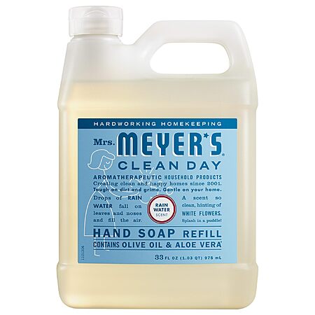 33-Oz Mrs. MEYER'S Clean Day Liquid Hand Soap Refill (Rain Water)