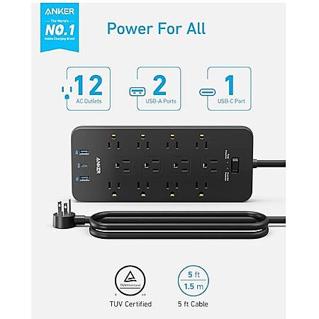 20% Off Anker 15-in-1 Surge Protector
