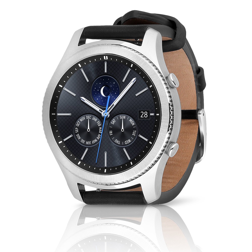 Samsung Gear S3 Classic Smartwatch Verizon 4G LTE Silver with Large Black Leather Band (Certified Refurbished) For $175.96 Shipped @ a4c9