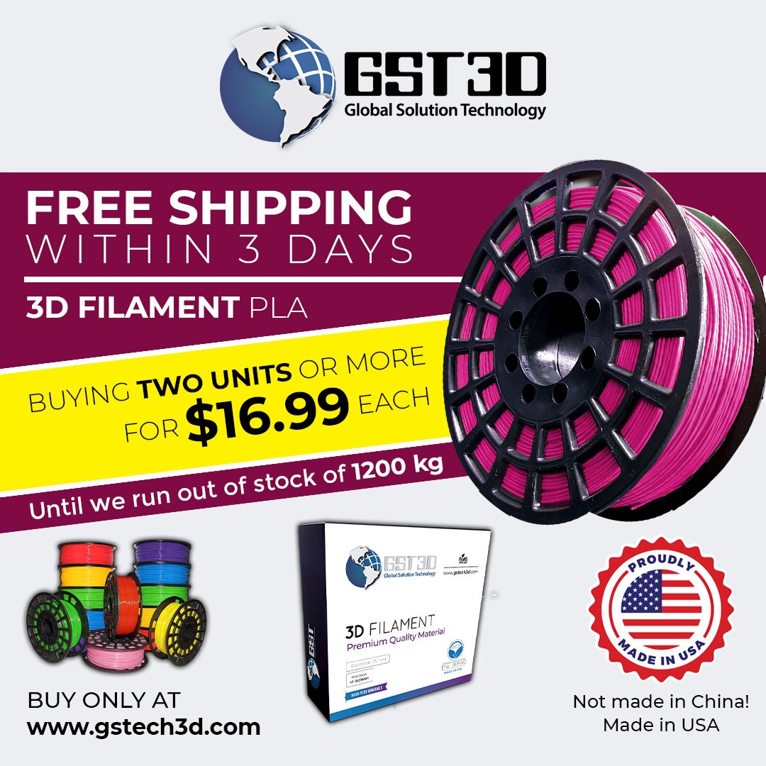 pla+ filament 1.75mm 1kg $16.99