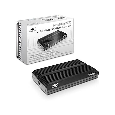 NexStar SX, USB 4, 40Gbps, M.2 NVMe Enclosure, USB C (NST-M240C4) $25