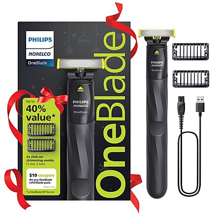 Philips Norelco OneBlade Holiday Gift Set buy 1 get one 50% off PU