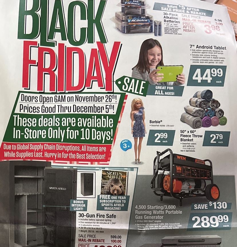 Menards 2021 Black Friday Ad