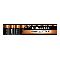 10-Count Duracell Coppertop D Alkaline Batteries