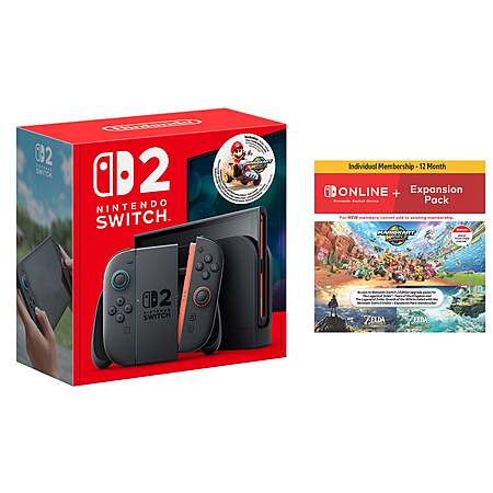 Costco Members: Nintendo Switch 2 + Mario Kart World Bundle w/ 1 Year NSO Membership $525 + Free Shipping