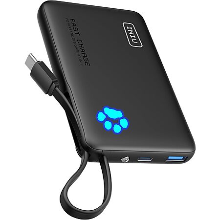 INIU Portable Charger, Slim 45W PD Fast Charging 10000mAh Power Bank $11.24 Amazon