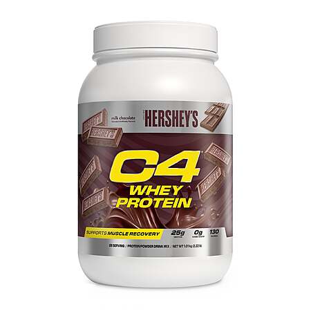 C4 Whey Protein Powder Vanilla or Hershey Milk Chocolate $11.24 for 2lbs. Also available in Vanilla Bean