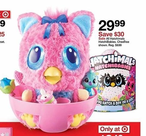 Target Black Friday: All Hatchimals HatchiBabies for $29.99