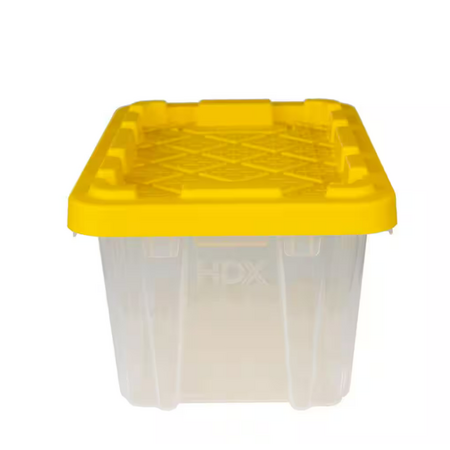HDX Tough Storage Tote: 27-Gallon (2 Colors) $8, 6.5-Quart (2 Colors ...