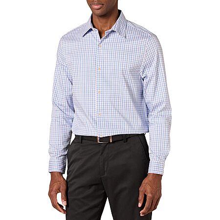 Amazon Essentials Men's Regular Fit Long Sleeve Dress Shirt (Various