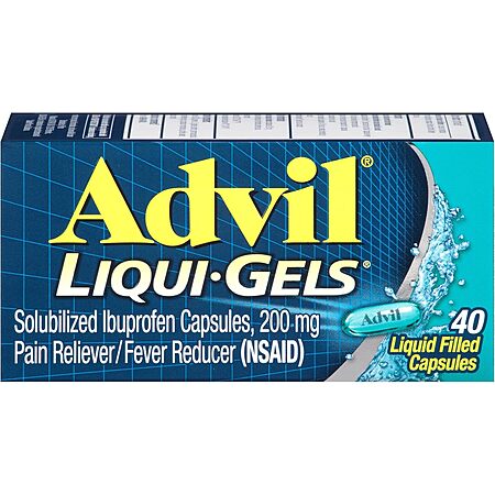 Select Accts: 40-Count Advil Liqui-Gels Pain Reliever & Fever Reducer ...