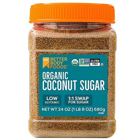 24-Oz BetterBody Foods Organic Coconut Sugar $5.40 w/ S&S