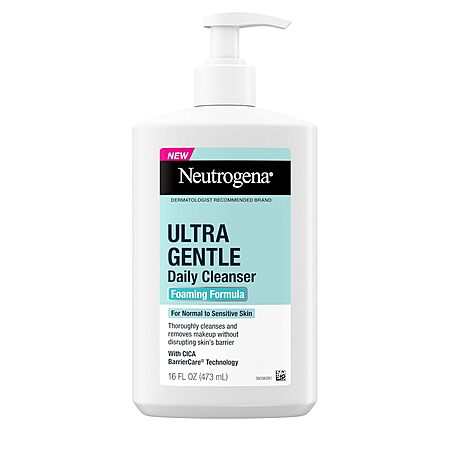 Select Accts: 16-Oz Neutrogena Ultra Gentle Foaming & Hydrating Face Wash $4.65 w/ S&S