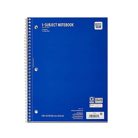 70-Sheet Pen+Gear 1 Subject Notebooks (Various) $0.35