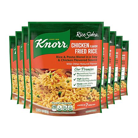 Select Accounts: 8-Ct 5.7-Oz Knorr Rice Sides (Chicken Flavor Fried Rice) $5.35 w/ S&S
