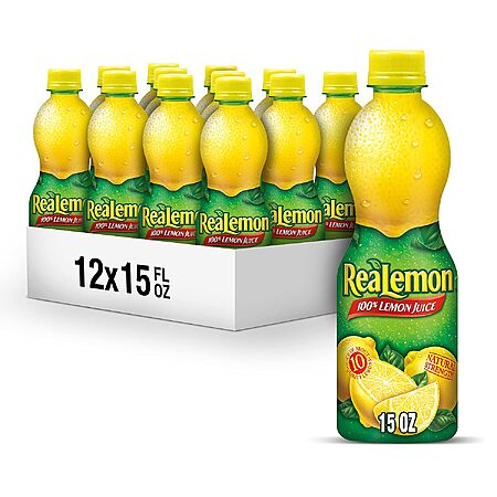 12-Pk 15-Oz ReaLemon 100% Lemon Juice