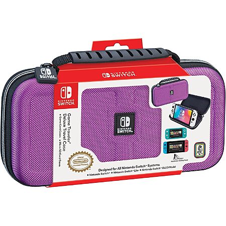 RDS Industries Game Traveler Deluxe Case for Nintendo Switch (Purple) $10