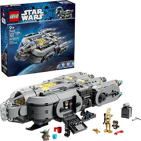 $45.49* | 701-Piece LEGO Star Wars: The Mandalorian and Grogu - Anzellan Starship (75445, 2026) at Amazon