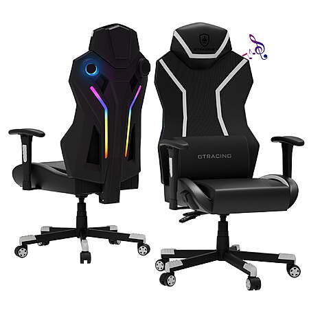 GTRACING LUFT-600 Gaming Chair w/ Speakers and RGB Lighting (Blue or White) $64 + Free Shipping
