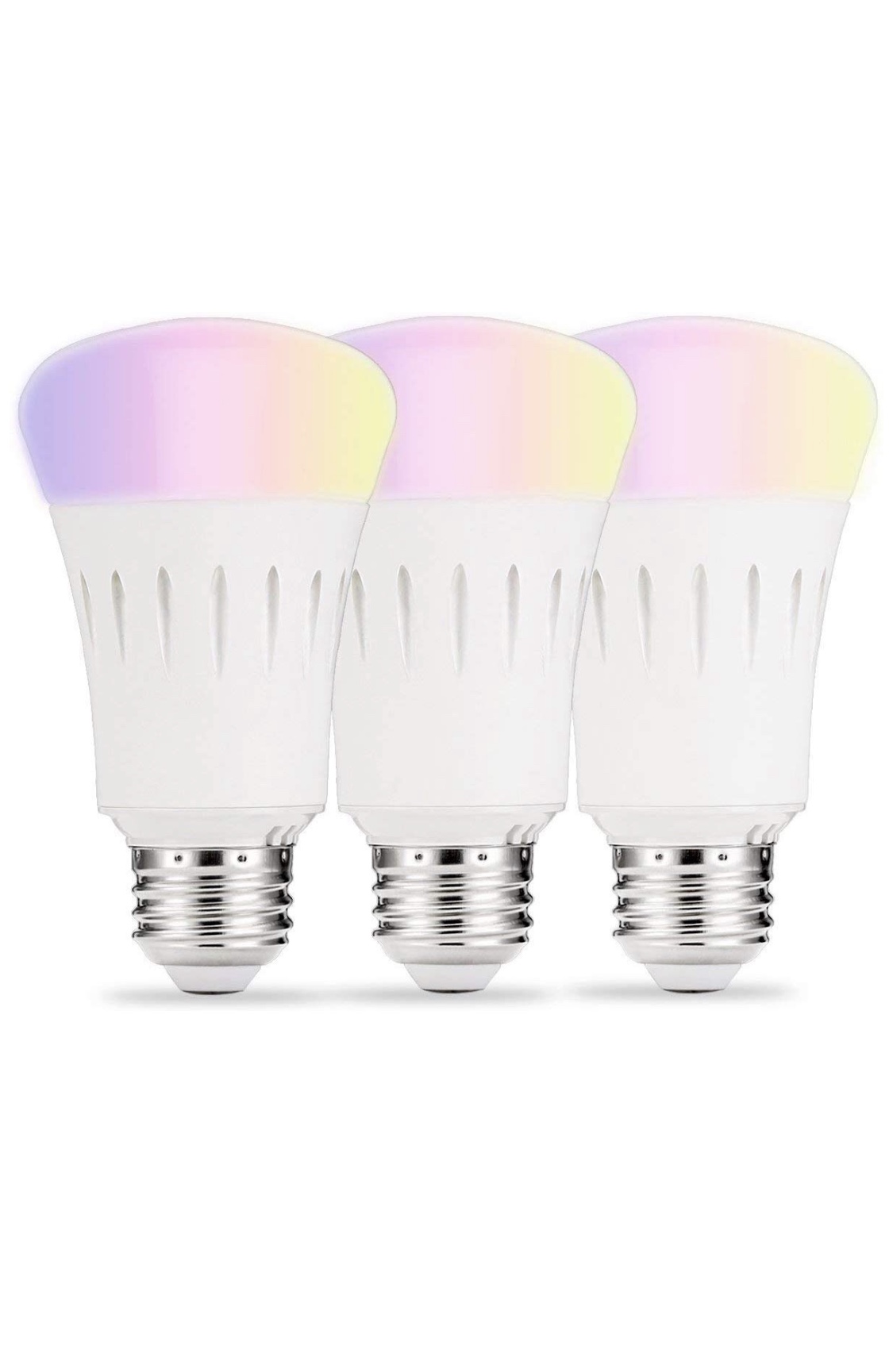 LOHAS Smart Bulb, Wifi LED Light A19, Daylight Warm and Color Bulbs Dimmable, 60W Equivalent LED Wireless, E26 Base, Smart (3Pack) $33.68