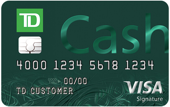 TD Cash Credit Card: Offers $200 cash back after spending $500 in first 90 days