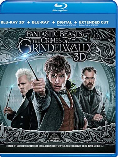 Prime Members:  Fantastic Beasts: The Crimes of Grindelwald (Blu-ray 3D + Digital HD) $ 12.99 + Free Shipping