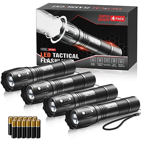 4-pk RECHOO LED Pocket Waterproof Flashlights - 2026-01-22