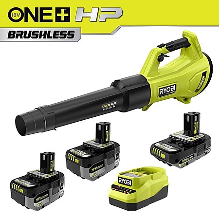 RYOBI ONE+ 18V HIGH PERFORMANCE Kit w/ (2) 4Ah, 2Ah Batteries & Whisper Brushless Series Blower $199 + Free Shipping