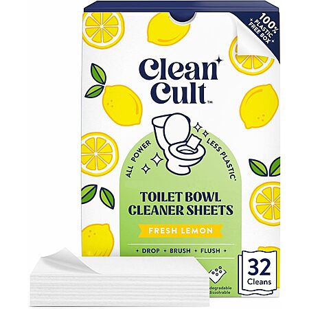 32-Pack Clean Cult Cleaner Sheets for $3.79