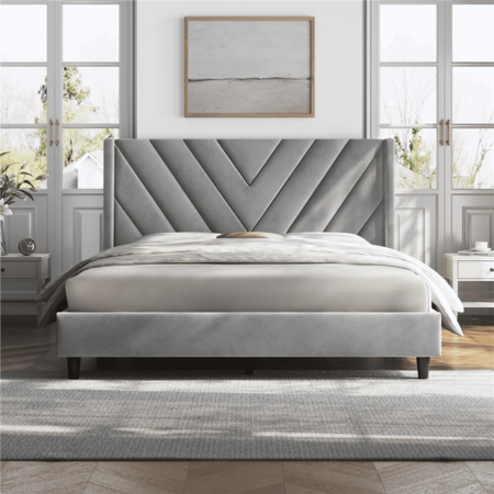 Upholstered Queen Bed Just $90.87!