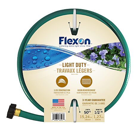Flexon 50' Green Hose for $11.58 + Free Shipping