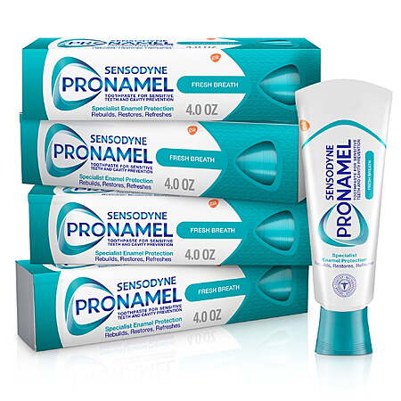 4-Pack 4-Oz Sensodyne Pronamel Sensitive Toothpaste (Fresh Breath ...