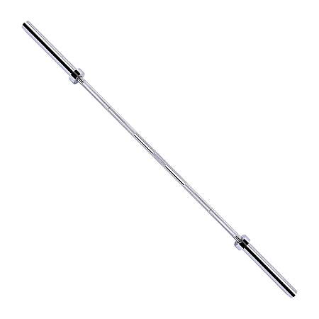 6' Signature Fitness Olympic Weightlifting Straight Barbell w/ 2" Sleeves (Silver) $20 