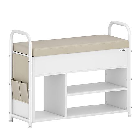 31.7" Vasagle Shoe Bench Rack w/ Storage (Cuppuccino Beige) $30.22 + Free Shipping w/ Prime or on $35+