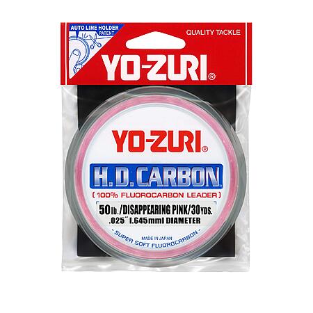 30-Yard Yo-Zuri H.D. Carb Fluorocarbon Salt Water Fishing Line (Pink ...