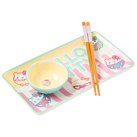 Silver Buffalo Sanrio Hello Kitty Pastel Colored Ceramic Sushi Set w/ Dipping Sauce Dish & Matching Chopsticks $9.99 + Free Shipping w/ Prime or on $35+ (0 replies)