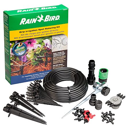 Rain Bird Drip Irrigation Spot Watering Manifold on a Spike Kit w/ Bubblers & Emitters $12.48 + Free Shipping w/ Prime or on $35+ (1 replies)