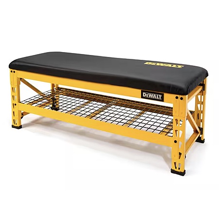DeWALT Garage Bench w/ Wire Grid Storage Shelf (20"H x 50"W x 18"D)