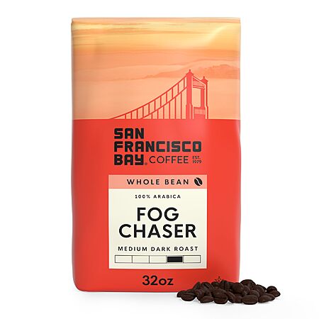 Select Accounts: 2-Lb San Francisco Bay Whole Bean Coffee (Fog Chaser) $15.20 w/ S&S