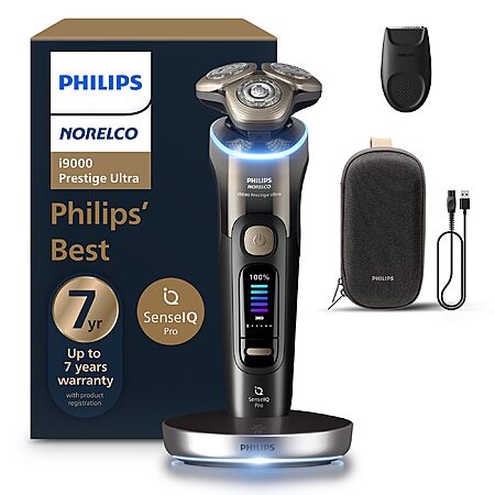Philips Norelco Shaver i9000 Prestige Ultra Wet & Dry Electric Shaver $250 + Free S&H