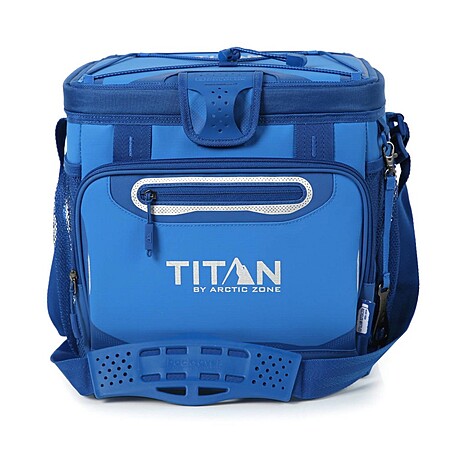 Titan by Arctic Zone Deep Freeze 24-Can Zipperless Hardbody Cooler (Blue) $20 + Free Pickup